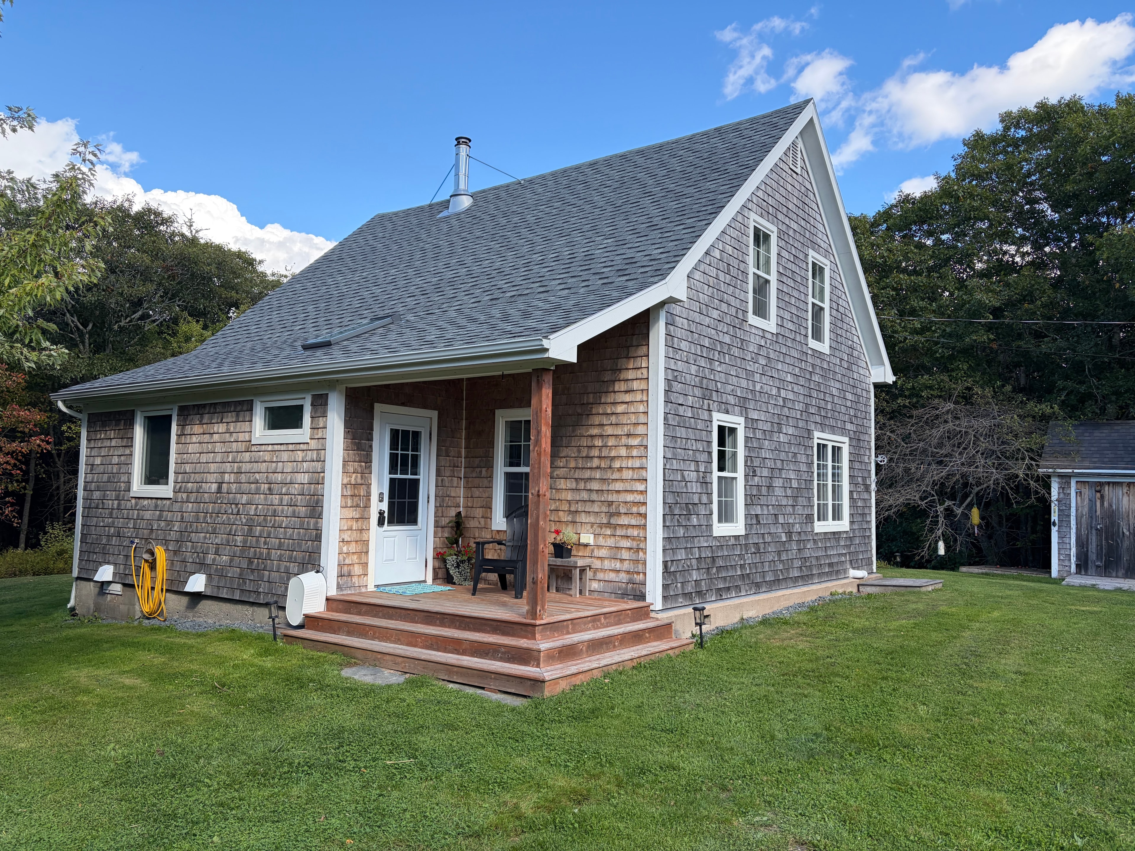 Cedar shingle home — after full remodel, exterior